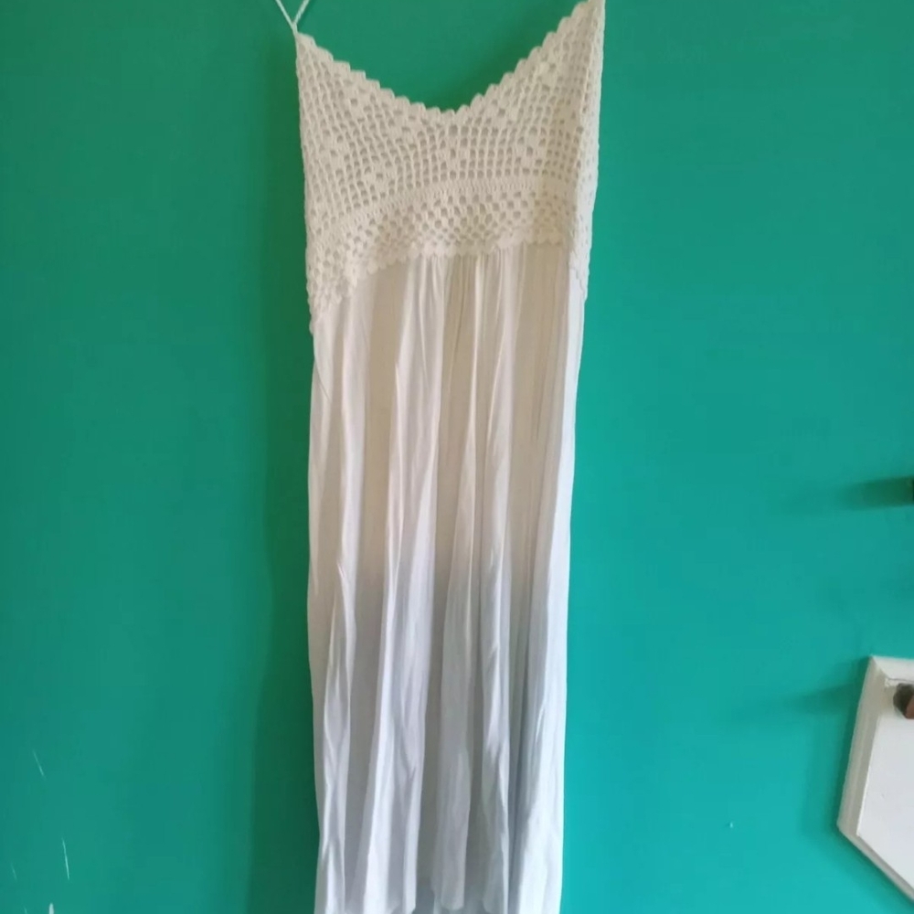 Venus Large Knee Length White Dress Smooth Thin Sexy